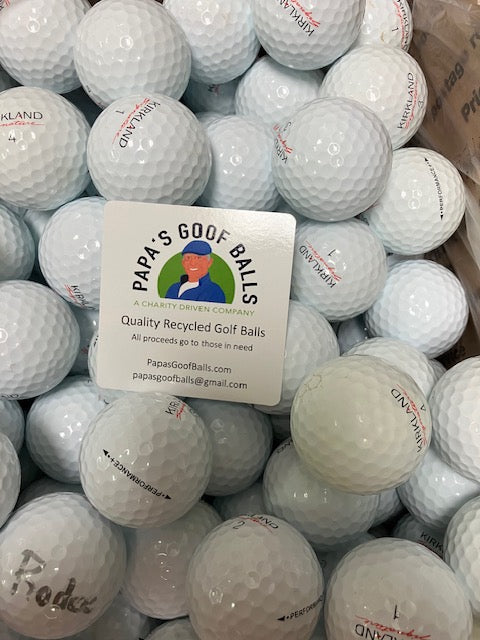 2 Dozen Kirkland Performance White 5A Golf balls. Free Shipping