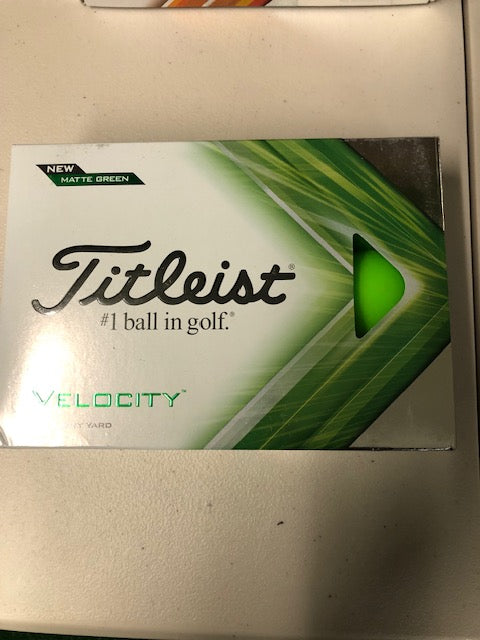 1  Dozen  Velocity - Matte Green ( These are new Balls )