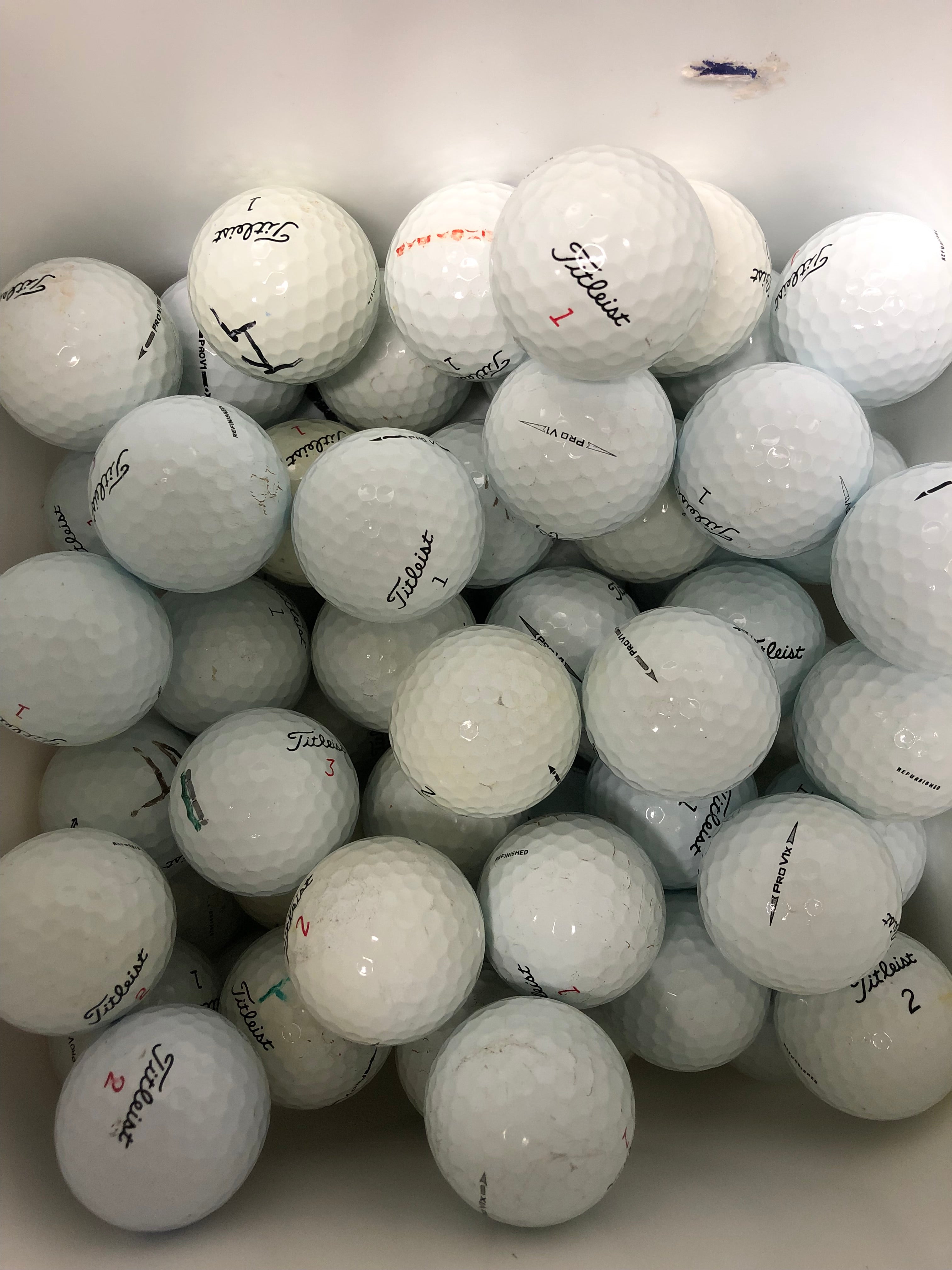 100 Refinished Prov1's Used Balls as pictured Free Shipping