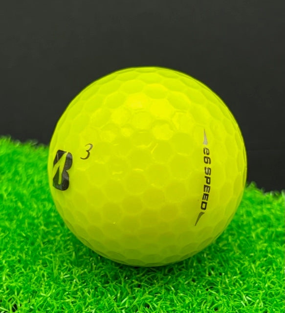 25x Bridgestone E6 Speed Golfbälle – Gelb, AAAA/AAA Qualität (Lakeballs) 25x Bridgestone E6 Speed Golfbälle – Gelb, AAAA/AAA Qualität (Lakeballs)