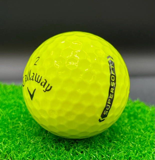 4 Callaway Supersoft yellow free shipping
