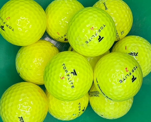 100 Top Flite Yellow 5A Grade Free Shipping