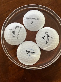 2 Golf Ball Coasters