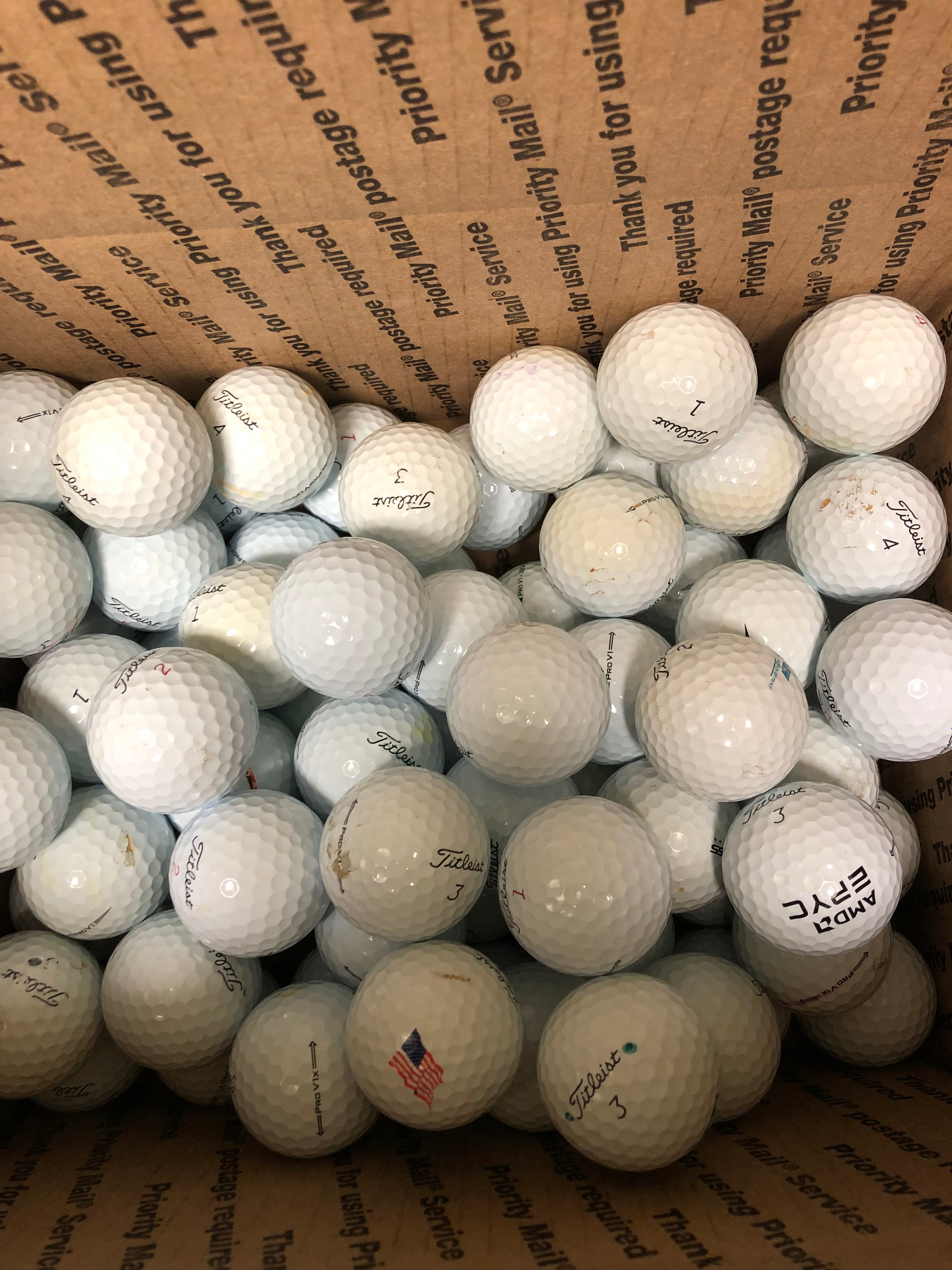 4 Dozen  titleist Prov1's Scuffs