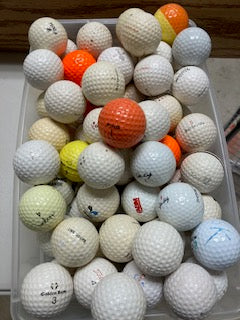 100 Vintage Golf Balls as pictured